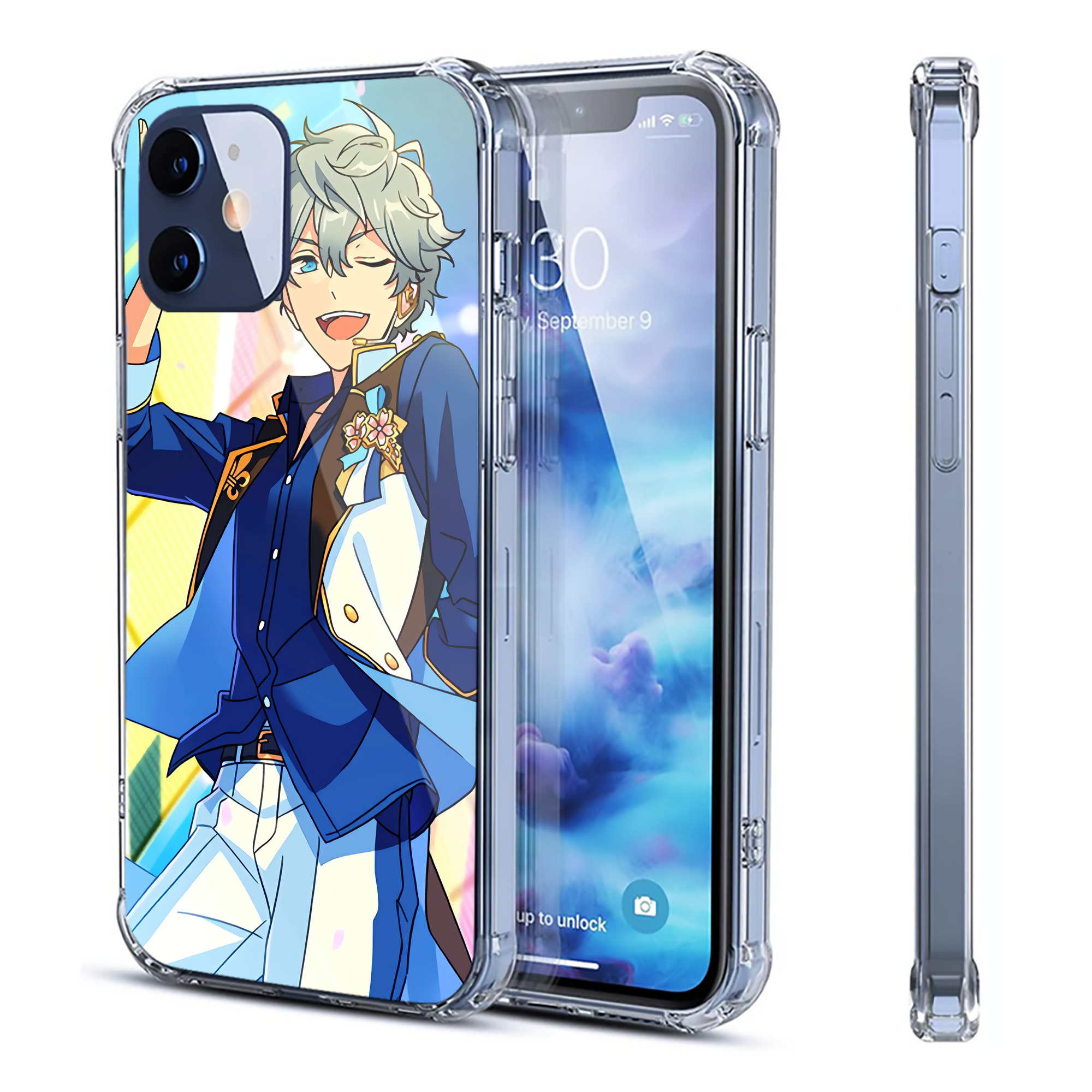 （画像用） あんさんぶるスターズ! Ensemble Stars 【iPhone 12シリーズ対応】透明スマホケース（クリアソフトケース）